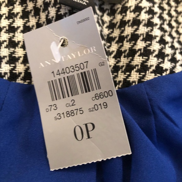 NWT Ann Taylor Houndstooth Blazer - Picture 3 of 4